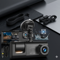UC Aesthetics | HD Dual Dash Cam with Night Vision & Interior Passenger Recording