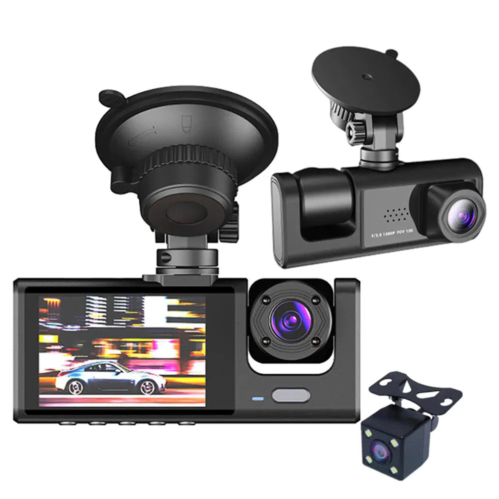 UC Aesthetics | HD Dual Dash Cam with Night Vision & Interior Passenger Recording