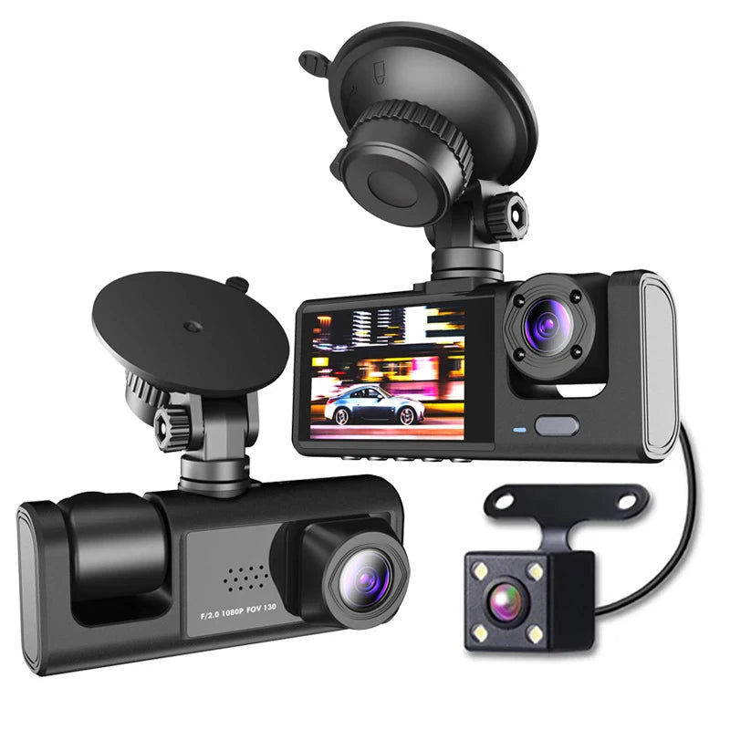 UC Aesthetics | HD Dual Dash Cam with Night Vision & Interior Passenger Recording